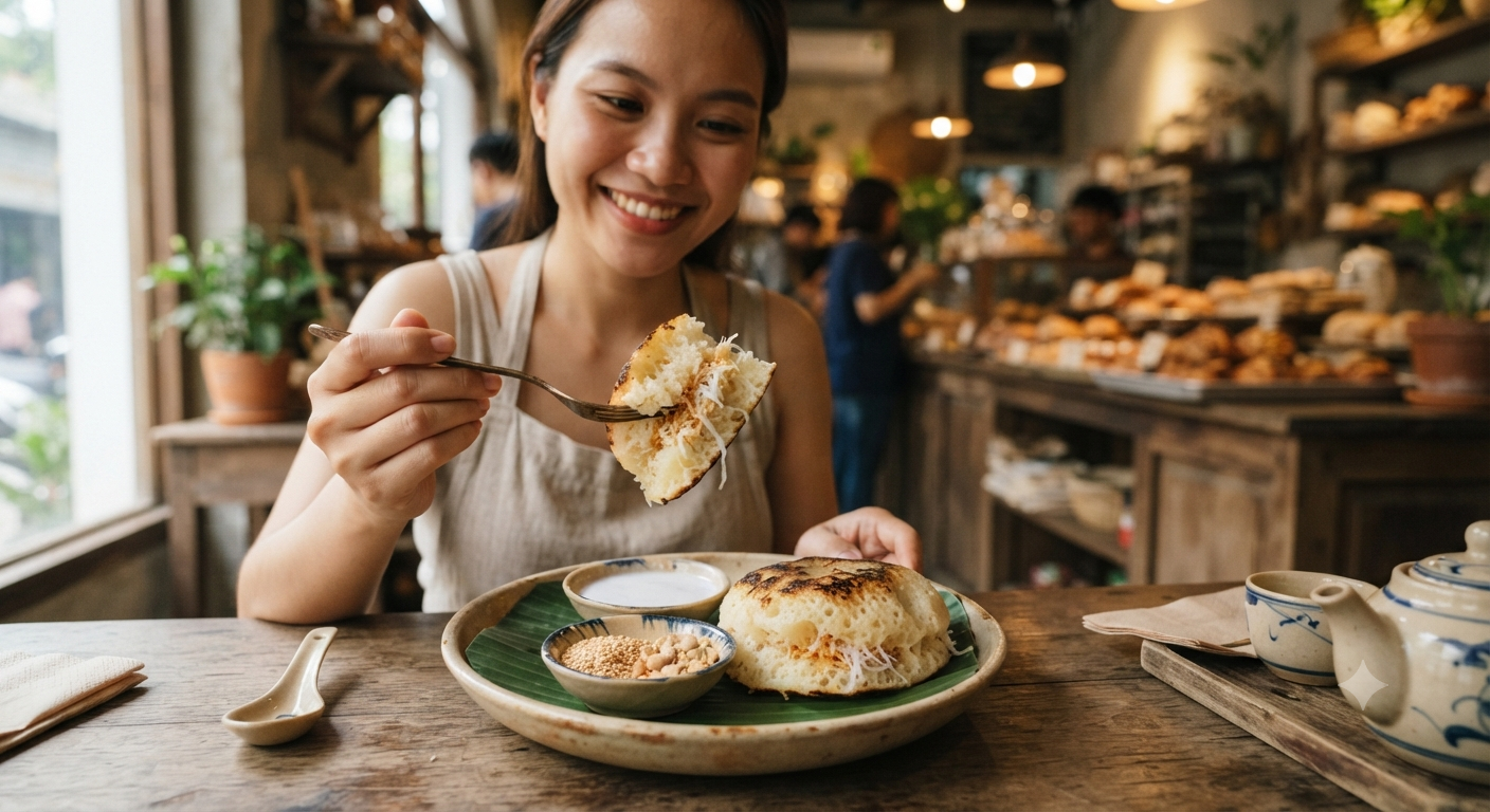 Bí quyết thưởng thức bánh bò dừa nướng trọn vẹn nhất