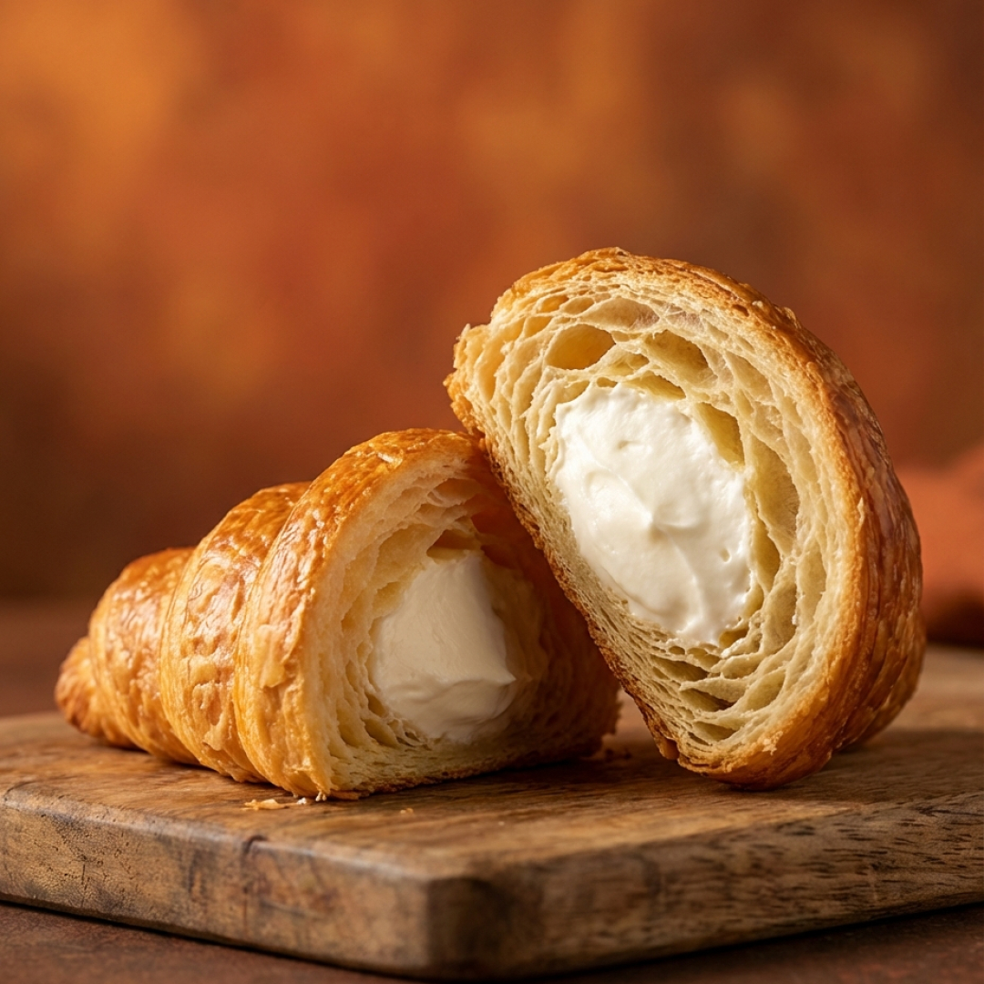 Bánh croissant nhân kem