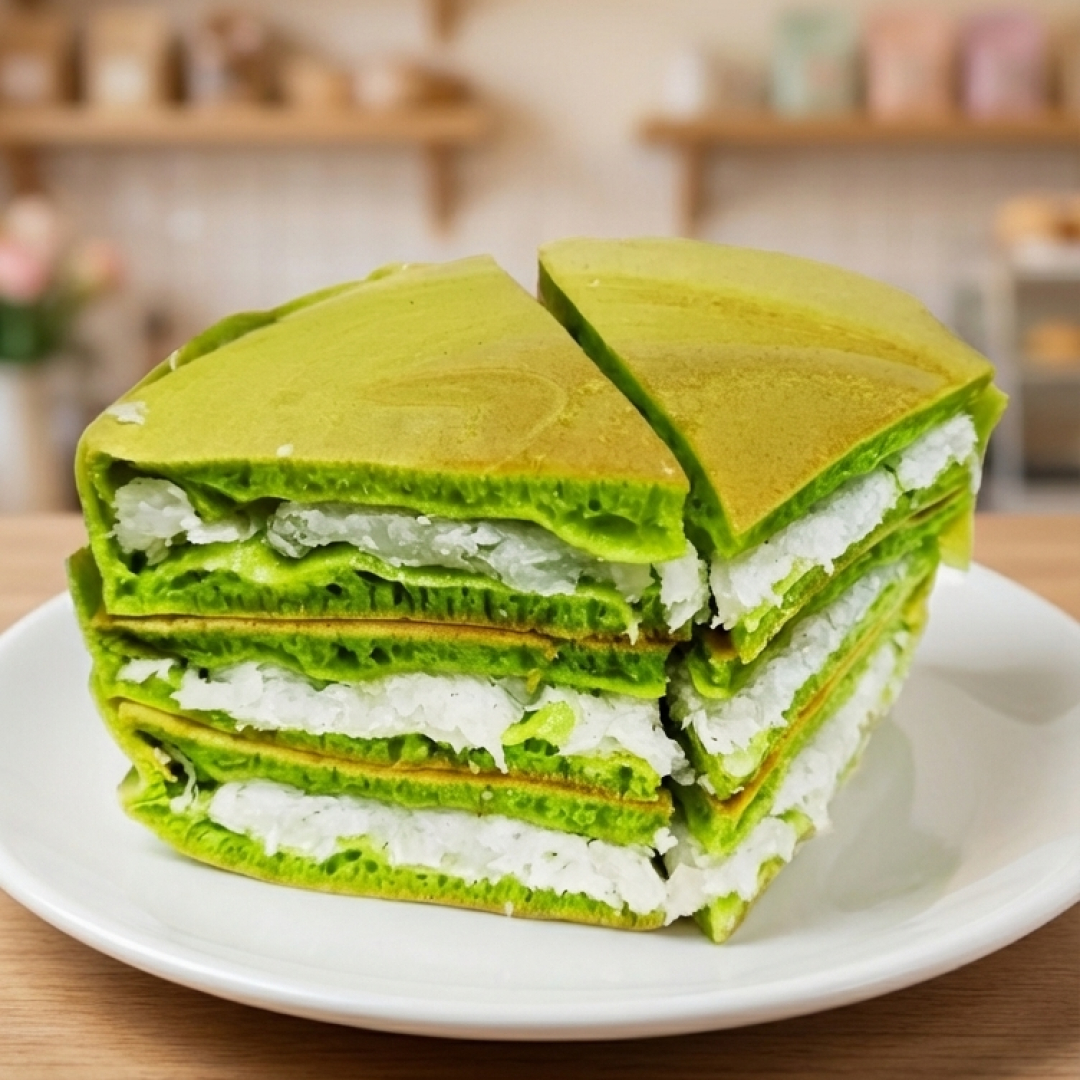 Bánh bò dừa nướng nhân dừa