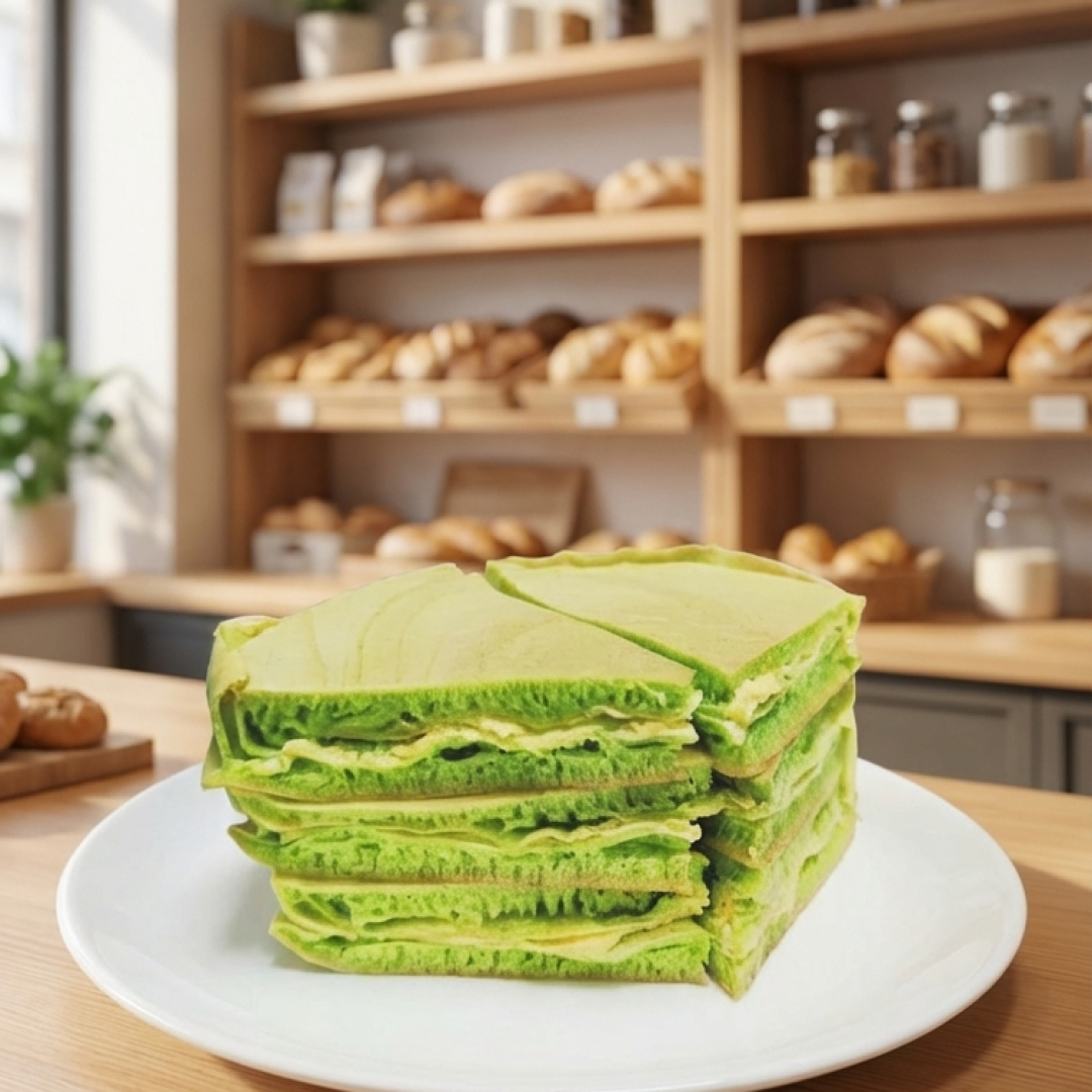 Bánh bò dừa nướng nhân bơ đường