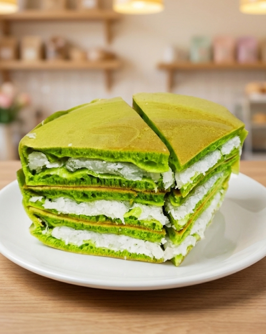 Bánh bò dừa nướng nhân dừa